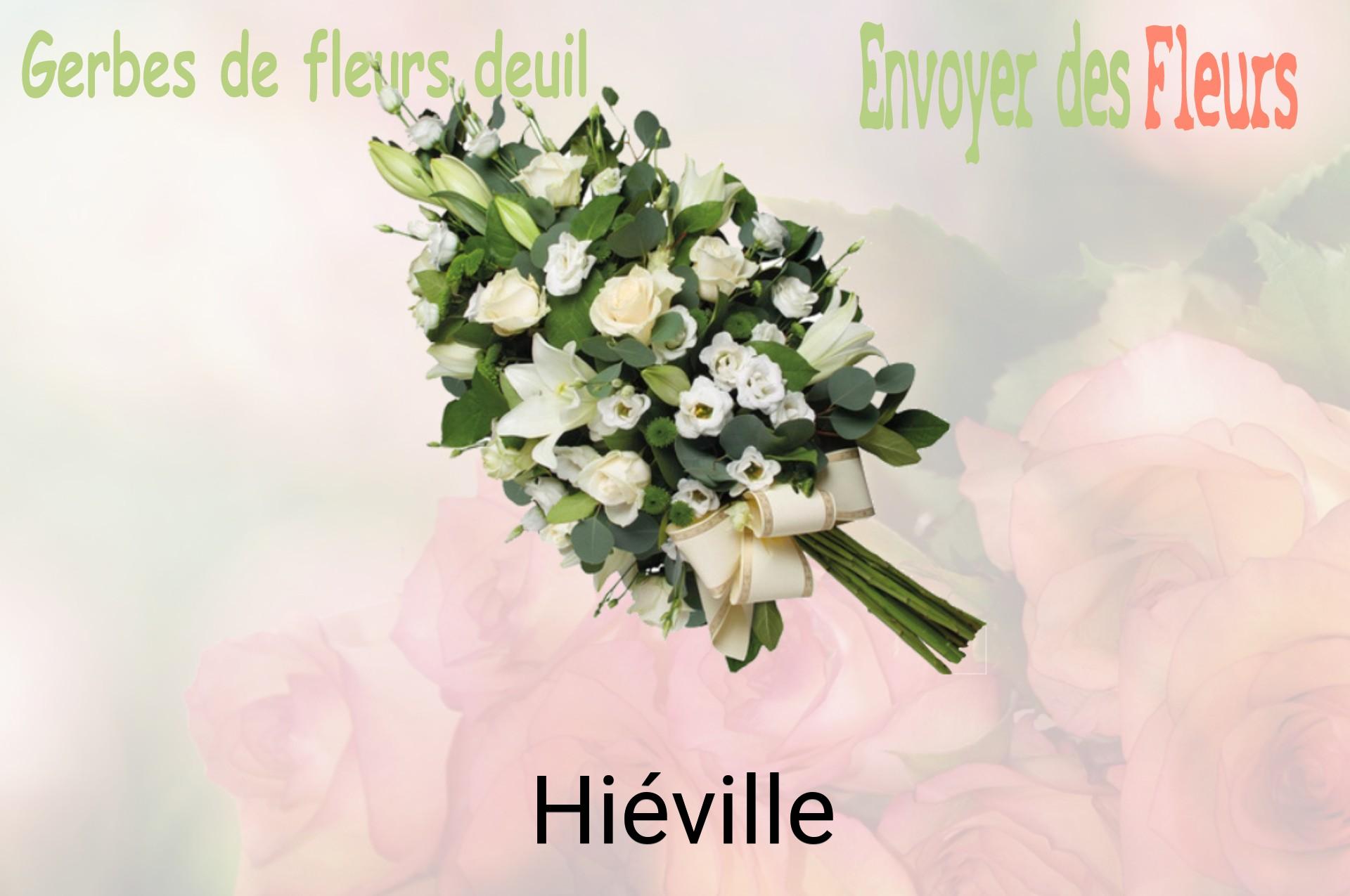 Gerbe de fleurs de deuil livrée à Hiéville